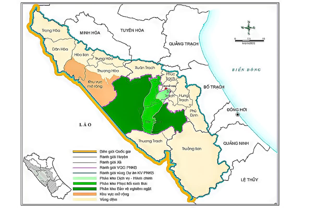Phong Nha - Ke Bang National Park map